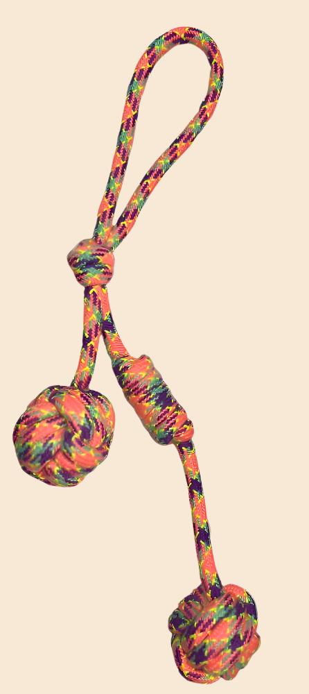 2 Knot and 2 Woven- In Ball Rope toy