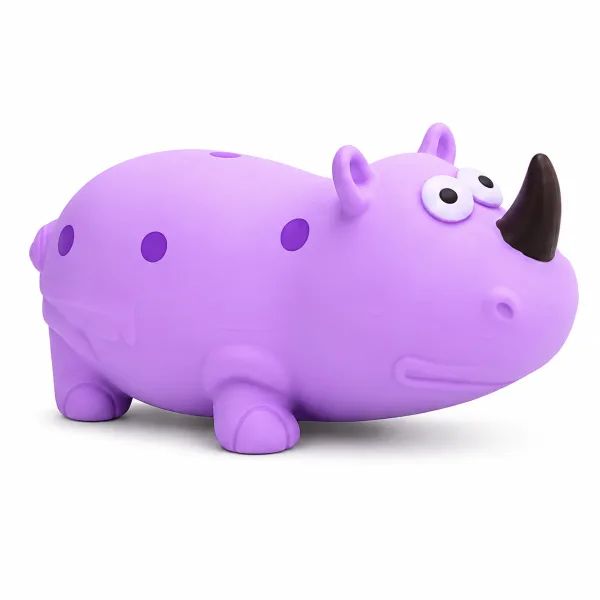 Latex Squeaky Purple Rhino Toy | Dogs & Puppies