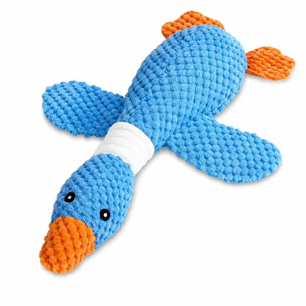 Blue Swan Squeaky Dog Plush  Toy | Small to Medium Dogs |