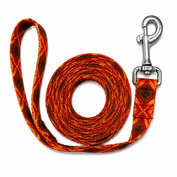 Digital Print Leash | Stylish & Durable |Orange |