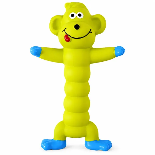 Chomp & Play Squeaky Latex Monkey Toy | Durable Pet Chew (20cm)