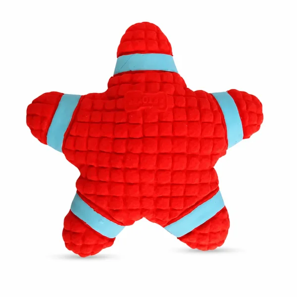 Latex Squeaky Star Fish Toy | Red |